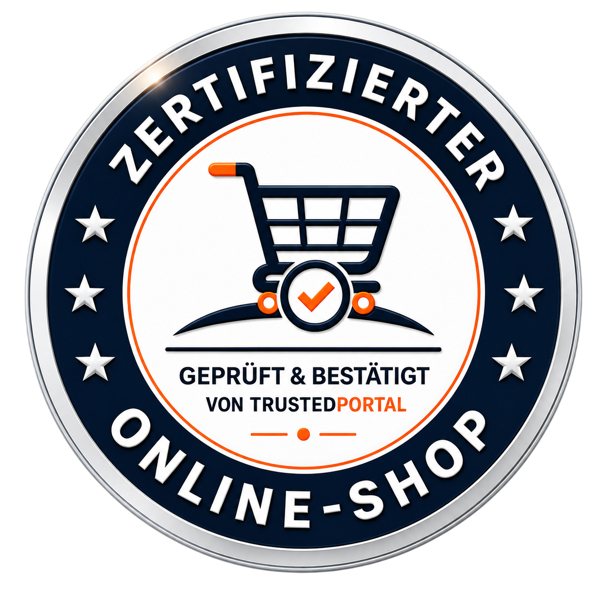 Zertifizierter Online-Shop, geprüft & bestätigt von TrustedPortal