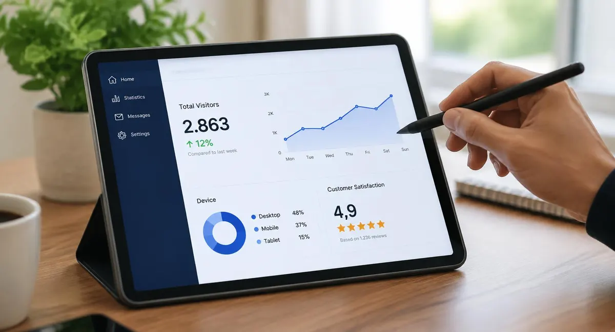 Bewertungen und Google-Ranking: Statistik-Dashboard im Überblick